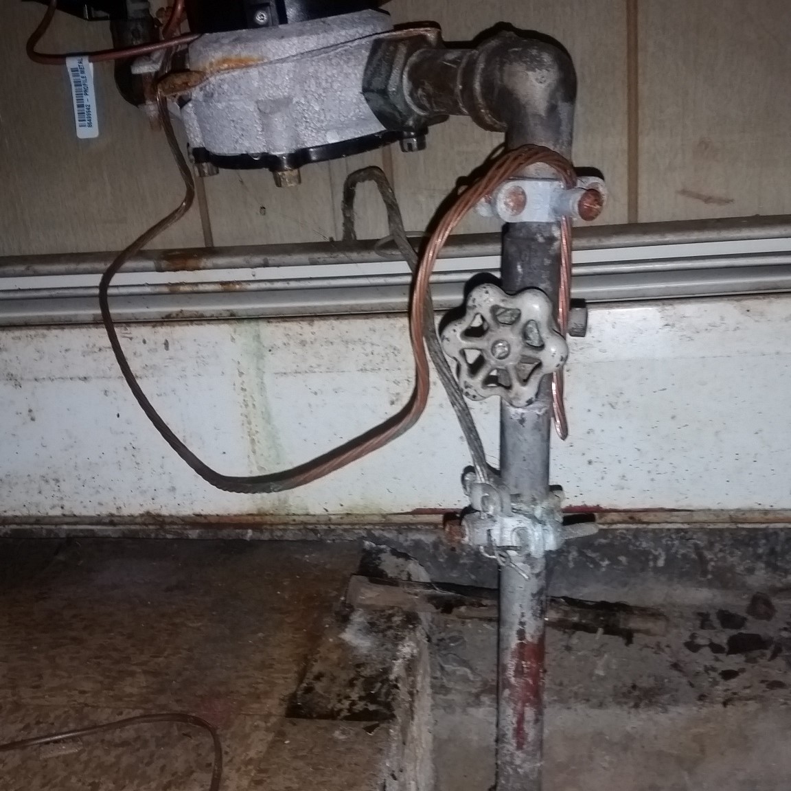 Copper Service Line.